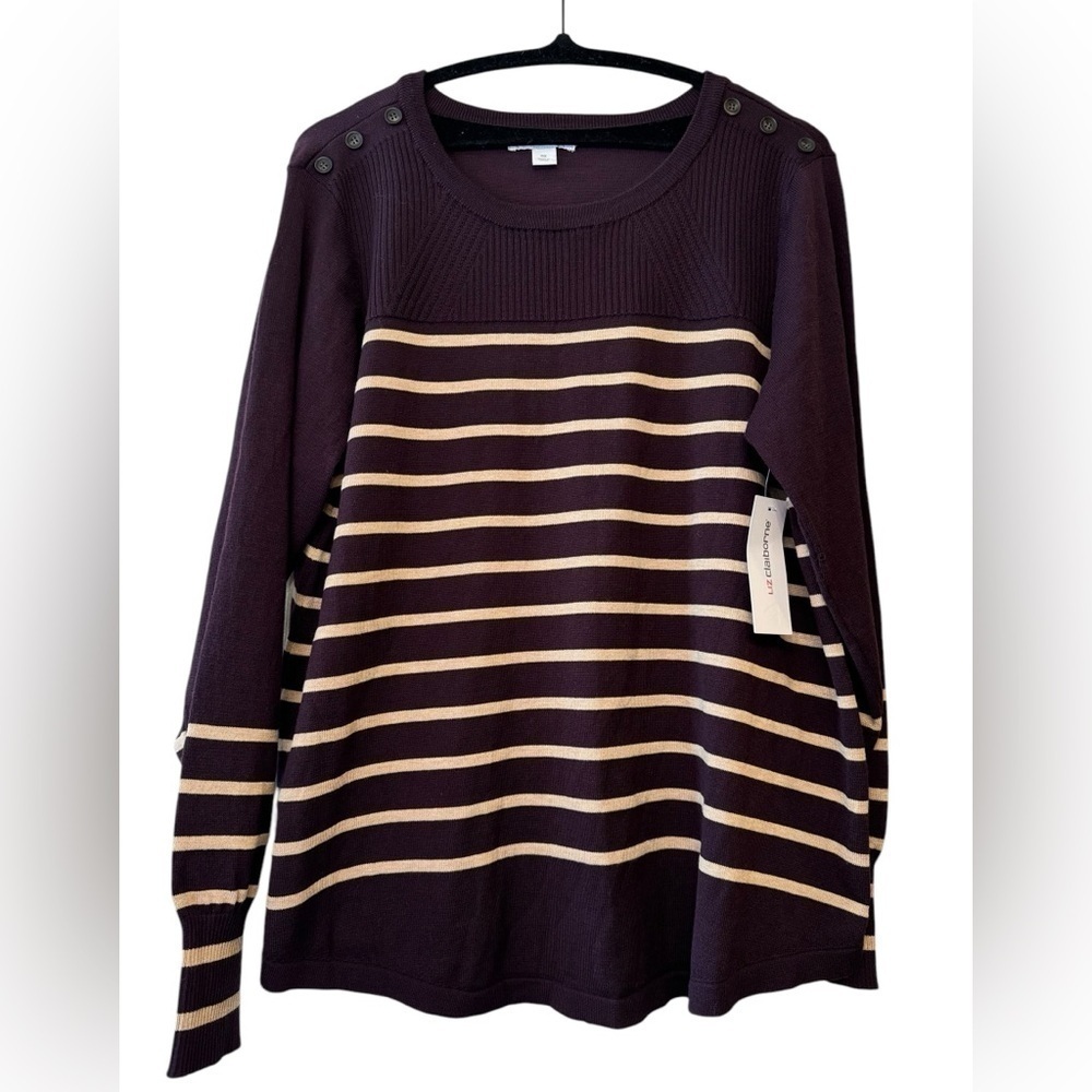 Liz Claiborne Crew Neck Pullover Sweater 0X